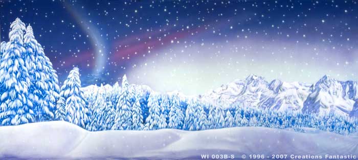 Backdrop Image: WI 003B-S Winter Wonderland 3B