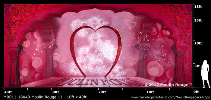 Backdrop MR 011-18X40 Moulin Rouge 11 - 18ft x 40ft