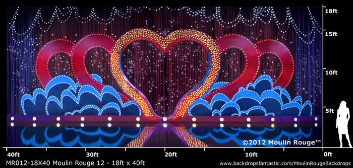 Backdrop MR 012-18X40 Moulin Rouge 12 - 18ft x 40ft