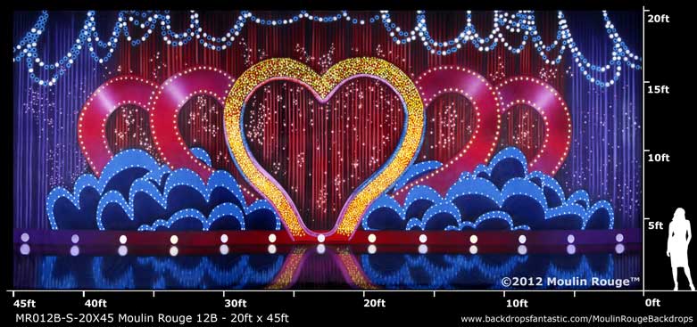 Backdrop MR 012B-20X45 Moulin Rouge 12B-S - 20ft x 45ft