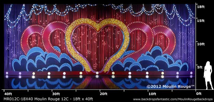 Backdrop MR 012C-18X40 Moulin Rouge 12C - 18ft x 40ft