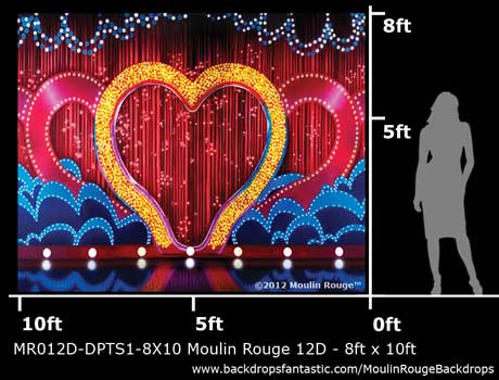 Backdrop MR 012D-DPTS1-8X10 Moulin Rouge 12D