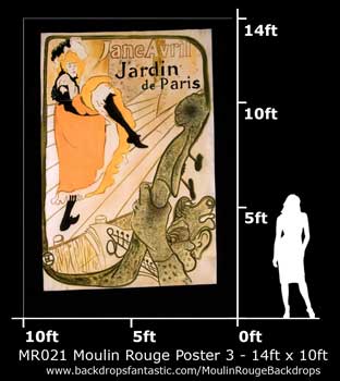 Backdrop MR 021-14X10 Moulin Rouge Poster 3