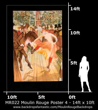 Backdrop MR 022-14X10 Moulin Rouge Poster 4