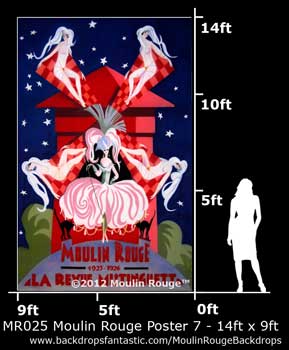 Backdrop MR 025-14X9 Moulin Rouge Poster 7
