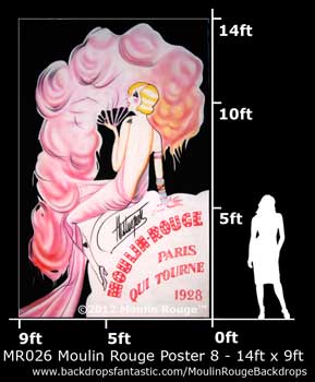 Backdrop MR 026-14X9 Moulin Rouge Poster 8