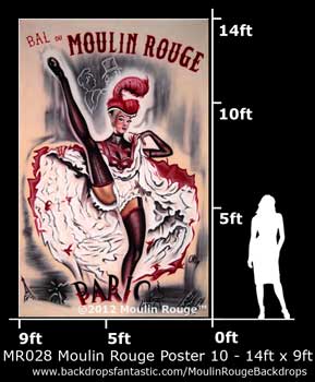 Backdrop MR 028-14X9 Moulin Rouge Poster 10