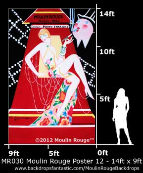 Backdrop MR 030-14X9 Moulin Rouge Poster 12